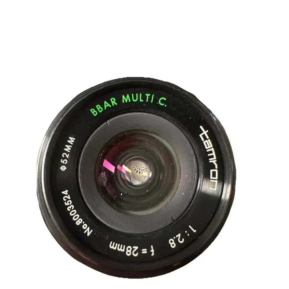 Tamron Vintage 1970/80s Lense 1:28 28mm 8003524 52mm BBAR Multi C. For Nikon A